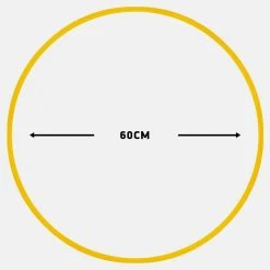 Amila Χούλα-Χουπ 60Cm - Φ19Mm - 230Gr, Κίτρινο For Χούλα Χουπ