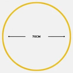 Amila Χούλα-Χουπ 70Cm - Φ19Mm - 280Gr, Κίτρινο For Χούλα Χουπ