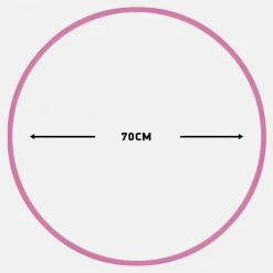 Amila Χούλα-Χουπ 70Cm - Φ19Mm - 280Gr, Ροζ For Χούλα Χουπ