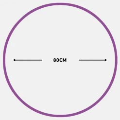 Amila Χούλα-Χουπ 80Cm - Φ19Mm - 330Gr, Μωβ For Χούλα Χουπ