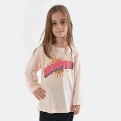 Champion Crewneck Long SLeeve T-Shirt For Μπλούζες με Μακρύ Μανίκι